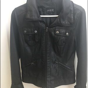 Faux leather jacket